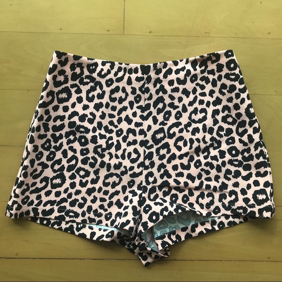 Animal Instincts Pink Leopard Print Shorts - Picture 5 of 5